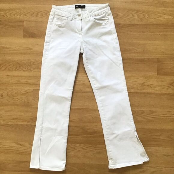 3x1 NYC White Jeans with Slit leg. Size 25. - Picture 1 of 5